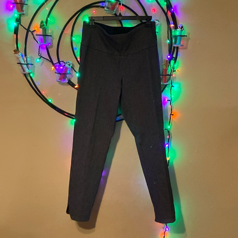 Checkered Ankle Pants Up brand pants. Size 12. Pull up waist. Slit ankles